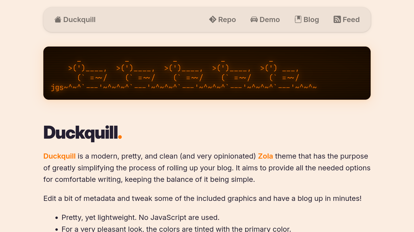 Duckquill screenshot