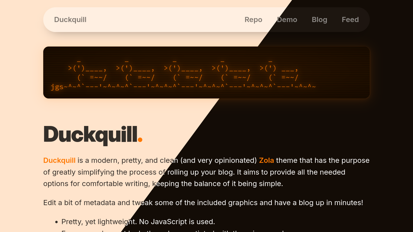 Duckquill screenshot